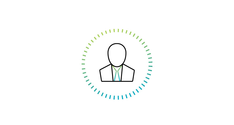 Icon of person wearing a tie